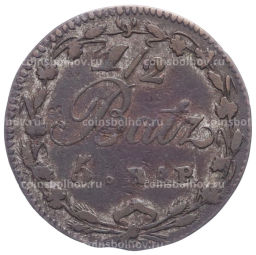 1\2 батцена 1805 года Швейцария Кантон Во