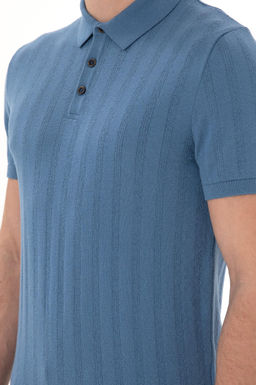 Erkek Slim Fit Polo Yaka Koyu Mavi Triko Ti__rt Sepette S_rpriz _ndirim - U.s. polo assn фото 7