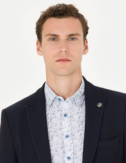 Lacivert Ekstra Slim Fit Blazer Ceket