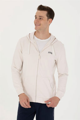 U. S. Polo Assn Мужской вязаный кардиган с капюшоном и камнем