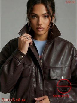 Кожаная женская куртка - Bruno фото 4