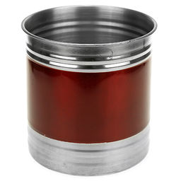 Банка для сыпучих продуктов из нержавеющей стали 1,4л, д12,5см, h13см, крышка пластмассовая с пароотводом, цветной корпус, бордовый, в коробке (Китай) - Домашняя мода фото 2
