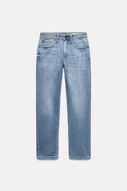 ZW COLLECTION RELAXED SLIM FIT MID-RISE JEANS - Zara фото 8