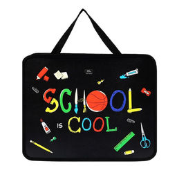 Папка с ручками А4, 330 х 260 х 75 мм, пластиковая, ручки-тесьма, Calligrata School
