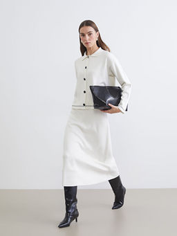 Beli Lastikli A Kesim Triko Etek