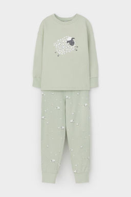К 1567/морская пена,овечки пижама дет