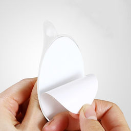 Цена за 2 шт. Ручка мебельная самоклеющаяся CAPPIO, L=95 мм, пластик, цвет белый