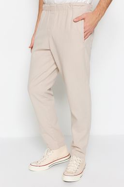 Lacivert Regular Fit Lastik Belli Gabardin Pantolon TMNSS23PL00033 - Trendyolmilla фото 9