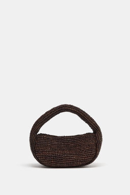BOLSO DE MANO RAFIA / Marr?n - Zara фото 3