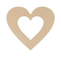Заготовка для декорирования Mr. Carving ВД-858 Основа для венка Сердце фанера 20 х 22 х 0.4 см