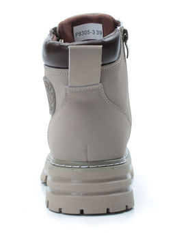 01-P8305-3 GRAY/BEIGE Ботинки демисезонные женские (натуральная кожа) - Фабричный китай фото 10