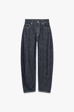 HIGH-WAIST TRF BARREL JEANS - Zara фото 6