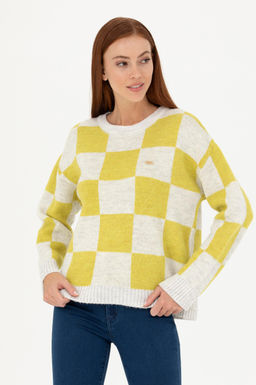 Женский свитер фисташкового зеленого цвета - U.s. polo assn фото 15