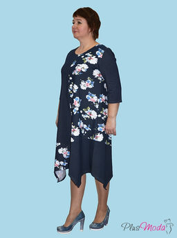 Платье Модель №1 размеры 52-62 - Plusmoda фото 2