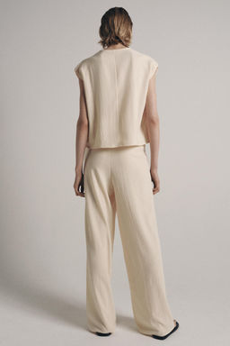 PANTAL?N R?STICO RECTO / Crudo - Zara фото 8