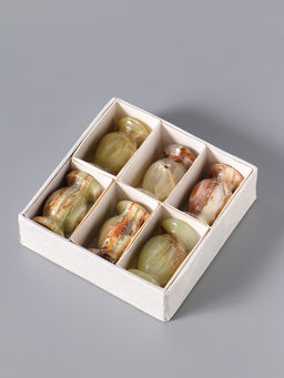 Набор подсвечников церковных 6 шт., 3×4.5 см, оникс