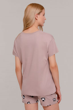 Арт. 9159 Пижама с шортами 42-50 (5 шт) Цвет:бежевый