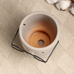 Декоративный горшок для цветов «Который выжил», 550, мл, 12×10×10 см, керамический, серый