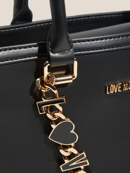 Женский тоут LOVE MOSCHINO DANGLING Артикул 4561260, черный  фото 3