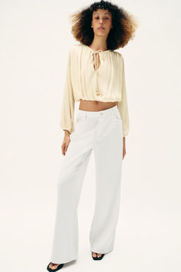 SATIN BALLOON BLOUSE - Zara фото 15