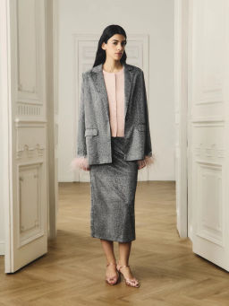 Юбка миди с блестками / Zarina