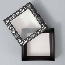 Цена за 5 шт. Коробка-фоторамка подарочная складная, упаковка, «Мужская», 14×14×8 см