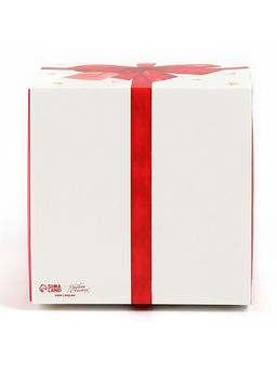 Цена за 5 шт. Коробка кондитерская с окном, сундук, «Бант», 20×20×20 см