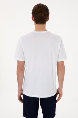 Erkek Regular Fit V Yaka Siyah Basic Ti__rt