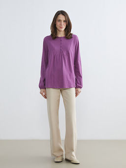 Bisiklet Yaka Nak??l? Bluz