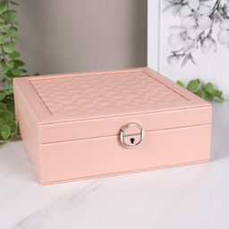 Шкатулка для украшений 25х25х8см / F223 /уп 20/ - Галеонтрейд фото 3