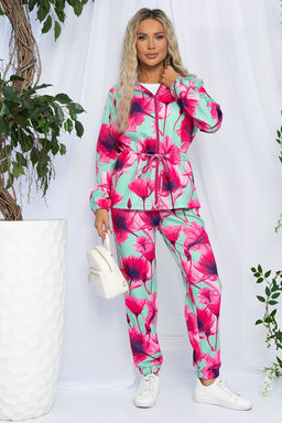 Костюм Бомба стиля (розово-мятный) К13142-6М