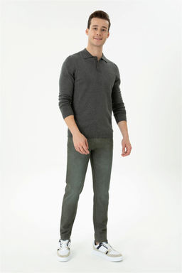 U. S. Polo Assn Мужской свитер антрацитового меланжа - U.s. polo assn фото 11