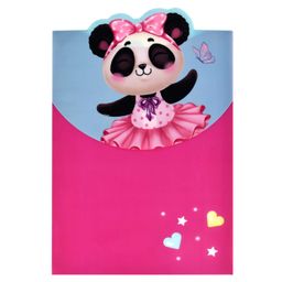 Папка для школьных тетрадей пластиковая арт. 60449/ 12 ПАНДА БАЛЕРИНА