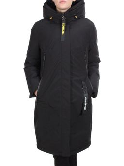 YR-961 BLACK Пальто зимнее женское АЛИСА (200 гр. холлофайбера) - Fashion фото 2