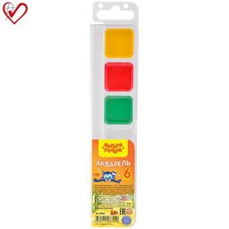 Акварель Мульти-Пульти "Енот в Красном море" 6цв. без кисти (АП_10702) пласт.уп.