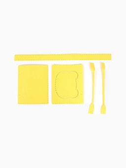 Набор для создания сумки из фетра "Медвежонок", цвет желтый