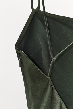 LIMITED EDITION LONG SATIN DRESS - Zara фото 8