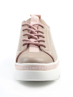 03-M27-24 BEIGE Полуботинки женские (натуральная кожа)