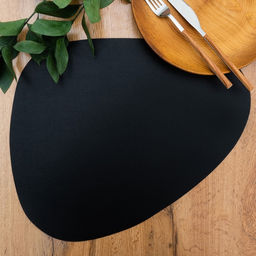 Цена за 12 шт. Салфетка сервировочная на стол Тэм, 4535 см, цвет чёрный