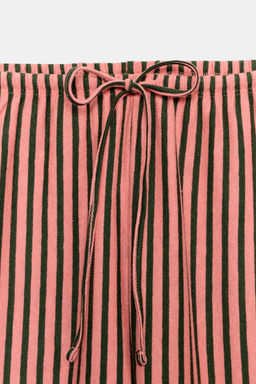 PANTAL?N RAYAS CON LINO / Estampado - Zara фото 8