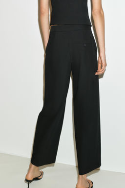 PANTAL?N CARROT PINZAS / Negro - Zara фото 4