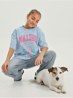 Футболка Малибу голубой Девочка - София фото 4