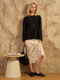 Лонгслив с кружевом на спине 95% хлопок, 5% лайкра - Sahar art lab фото 11