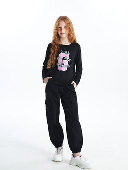 Beli Lastikli K?z ?ocuk Kargo Jogger Pantolon - Waikiki фото 4