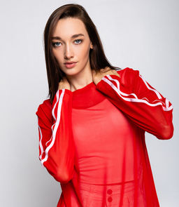 Лонгслив #КТ3102 (1), красный