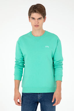 Базовый свитшот Comfort Fit с круглым вырезом цвета розового золота и мяты Неожиданная скидка в корзине