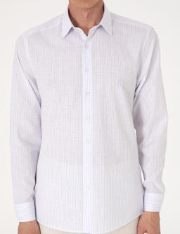 Lacivert Slim Fit _izgili Uzun Kollu G_mlek - Pierre cardin фото 6