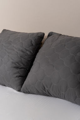 Подушка стеганая файбер  м/ф 550гр(пакет)(Н)