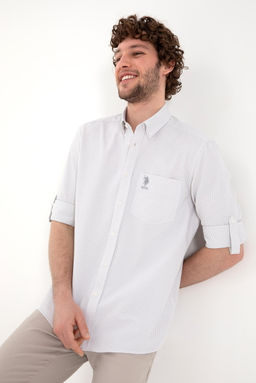 Erkek Gri Melanj Uzun Kollu G_mlek Sepette S_rpriz _ndirim - U.s. polo assn фото 3