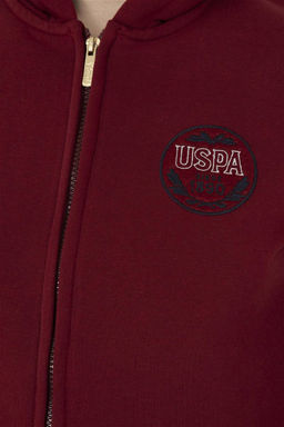 Женский бордово-красный свитшот Неожиданная скидка в корзине - U.s. polo assn фото 7